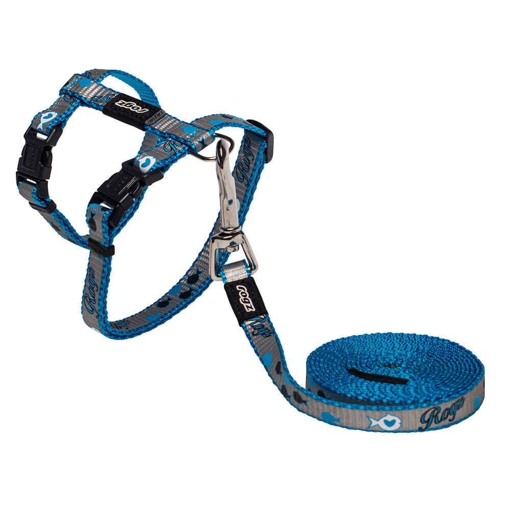 Rogz Catz ReflectoCat Reflective Cat H-Harness & Lead Combination