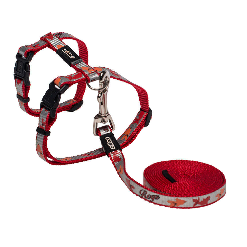 Rogz Catz ReflectoCat Reflective Cat H-Harness & Lead Combination